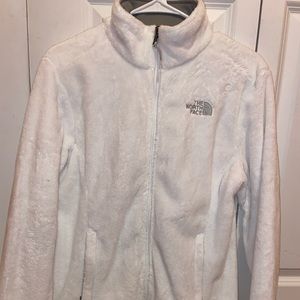 White Northface Zip up